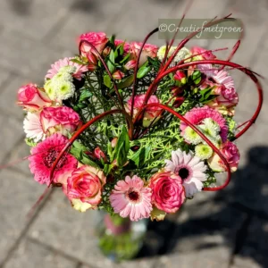 Frame boeket butterfly groen