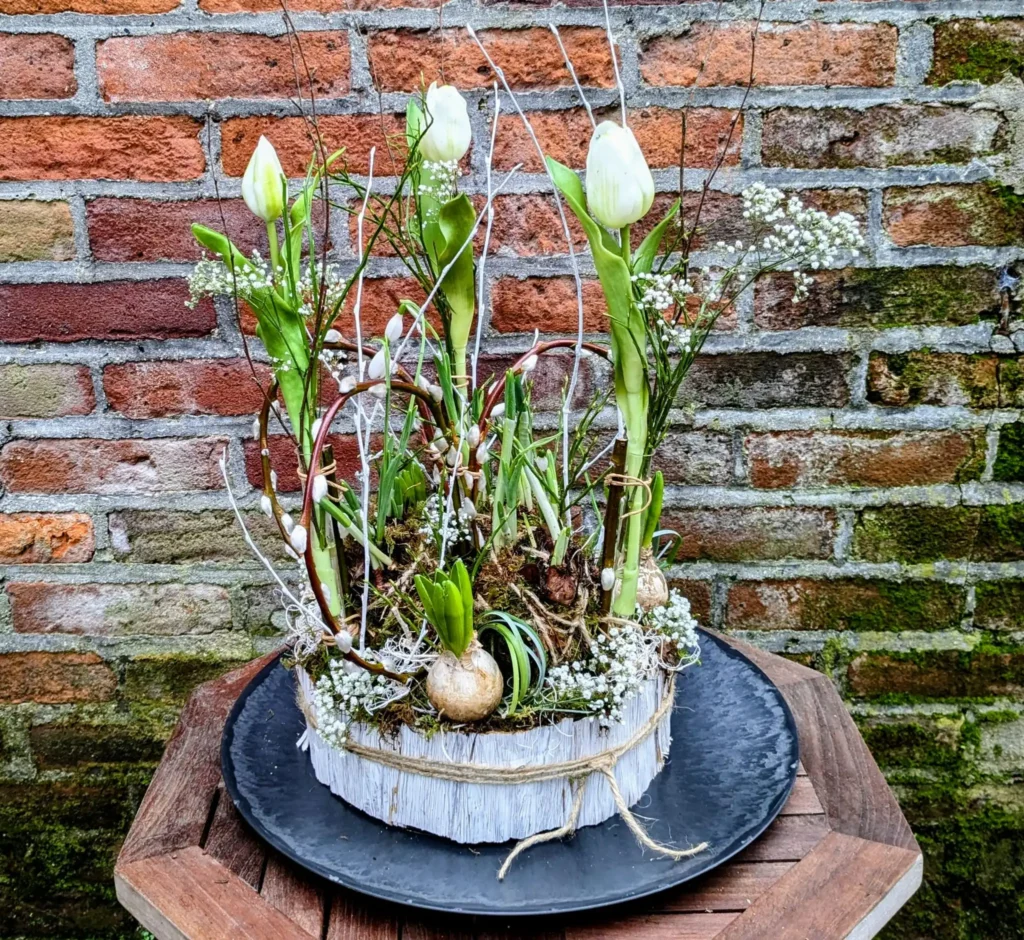 Tuintje op Tafel Roze - Met onderbord