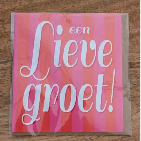 Kaartje - Een lieve groet