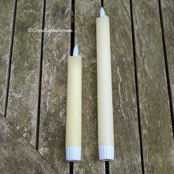 Set Led kaars ivoor