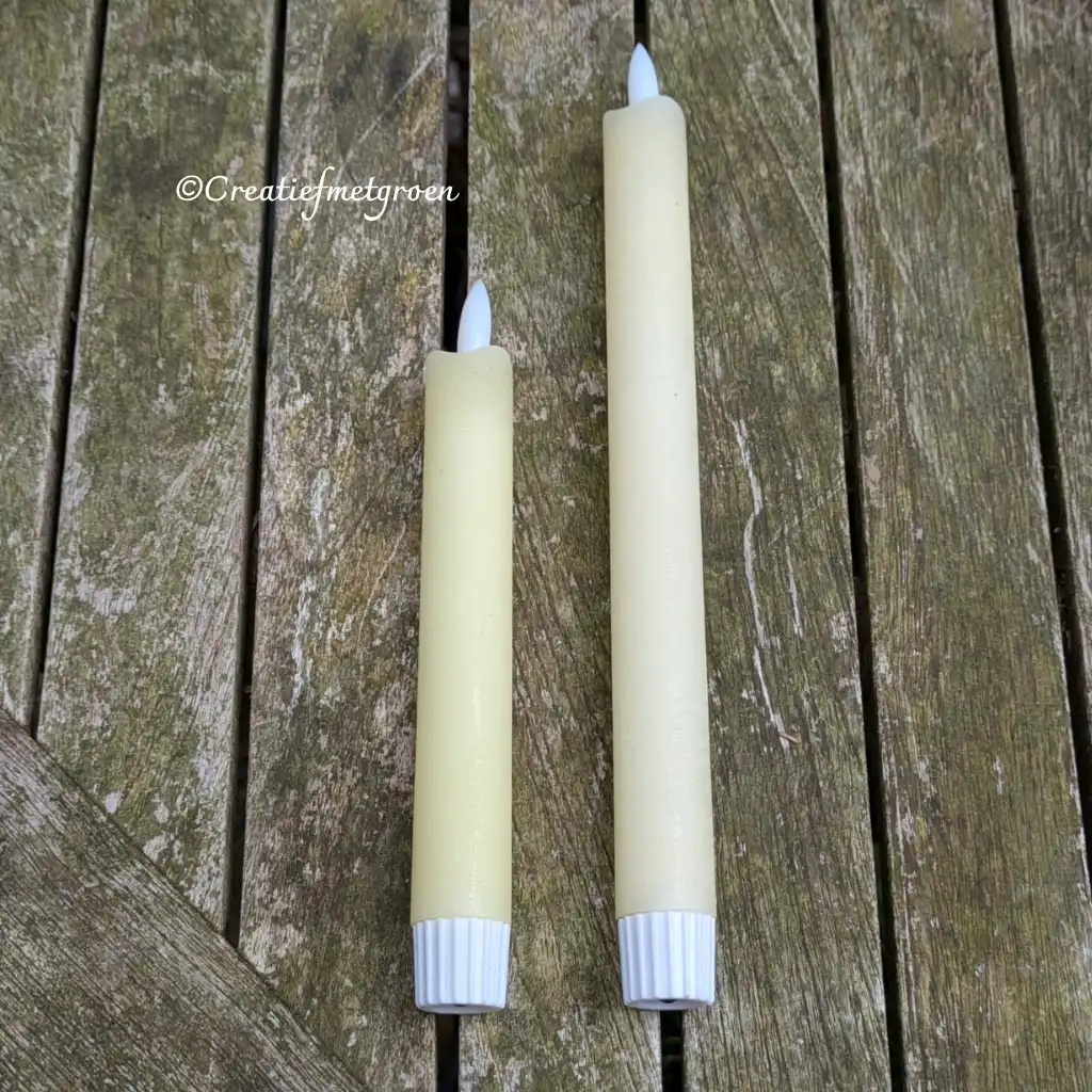 Set Led kaars ivoor - Afbeelding 1