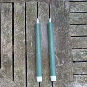 LED Dinerkaarsen Set Olijfgroen
