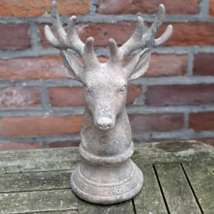 Decoratief hertenhoofd op voet - 28cm - Afbeelding 2