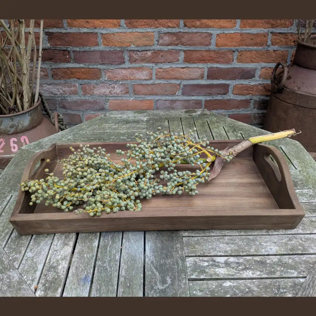Houten Decoratietray met Handgrepen – 60×30