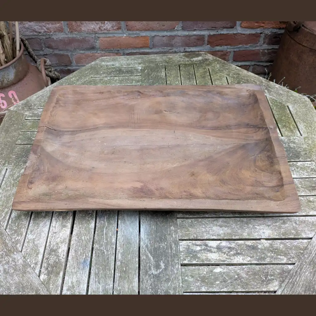 XXL Houten decoratieschaal 60 x 40cm