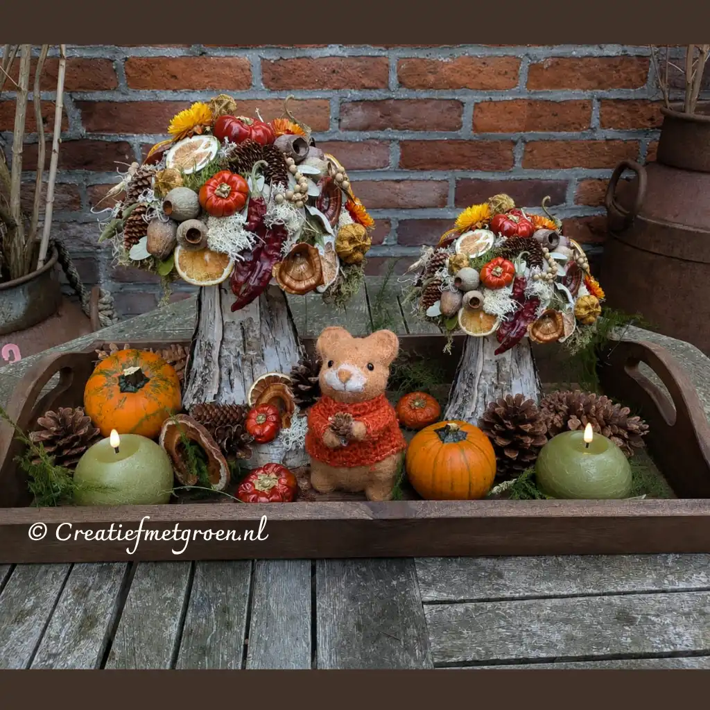 Herfst Paddenstoelen Set van 2