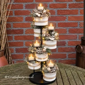 Sfeervolle Lichtjestoren Wit/Zilver